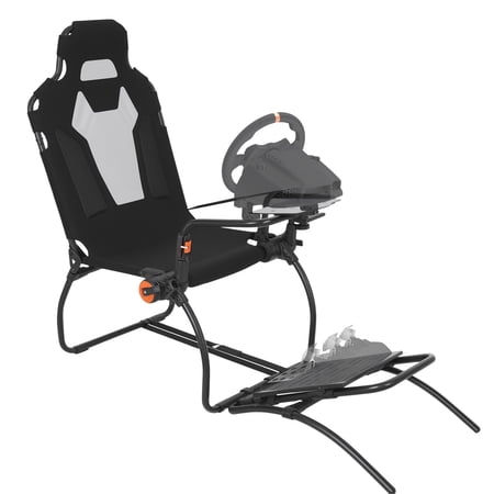 Adjustable Racing Simulator Cockpit for Game Boy Classic - TechBrand G923 G920 G29, Thrustmaster T248P & Fanatec Steering Wheel Stand
