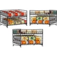 thumbnail image 1 of X-COSRACK 6-Tier Stackable Can Organizer for Pantry, Adjustable Gravity Can Dispenser Rack with Tilt Design, Heavy Duty Metal Storage Holder for Kitchen Cabinet, Soda & Canned Food, 1 of 9