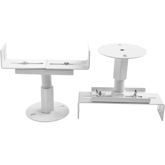 Adjustable Radiator Floor Bracket – Tool-Free Installation, 8-13 cm Height, Classic White, 2-Pack, for Cast Iron & Aluminum Radiators(2Pcs, B)