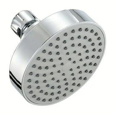 Adjustable Rainfall Shower Head 4 inch Thickened High Pressure withRubber Jets