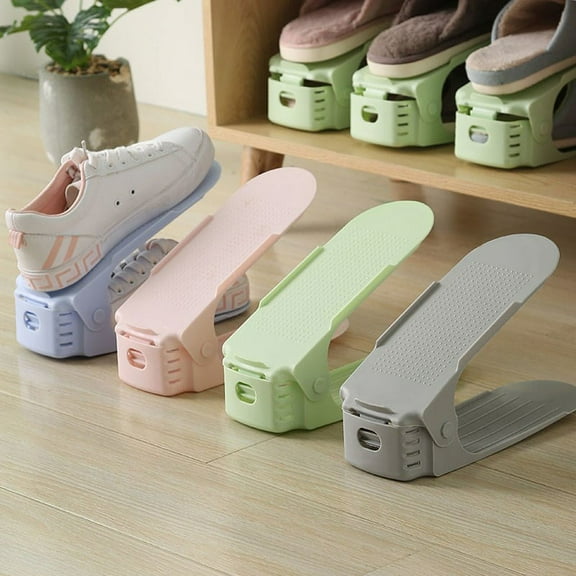 Adjustable Random Multi-Colored Display Rack Shoes Storage 1pc