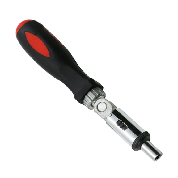 Adjustable Ratcheting Screwdriver with Rotatable Ratcheting Handle Inside Hexagonal Angled Professional for Computer Work
