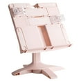thumbnail image 1 of Adjustable Reading Stand - Multi - Functional, Height - Adjustable, Simple Book Rack With Book Clips And Bookends, For Desktop Use, For Elementary School Students, In Pink, 1 of 8