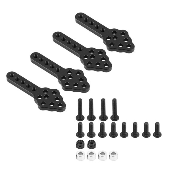 Adjustable Rear Shock Mount For 1/10 RC Crawler, Metal Plate Set, Enhance Performance  Control