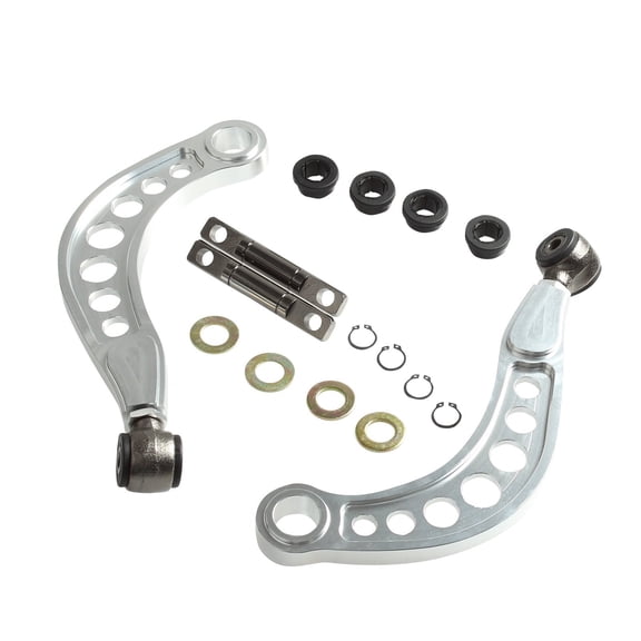 Adjustable Rear Upper Camber Control Arms Kit For 06-15 Honda Civic 1.8 Silver