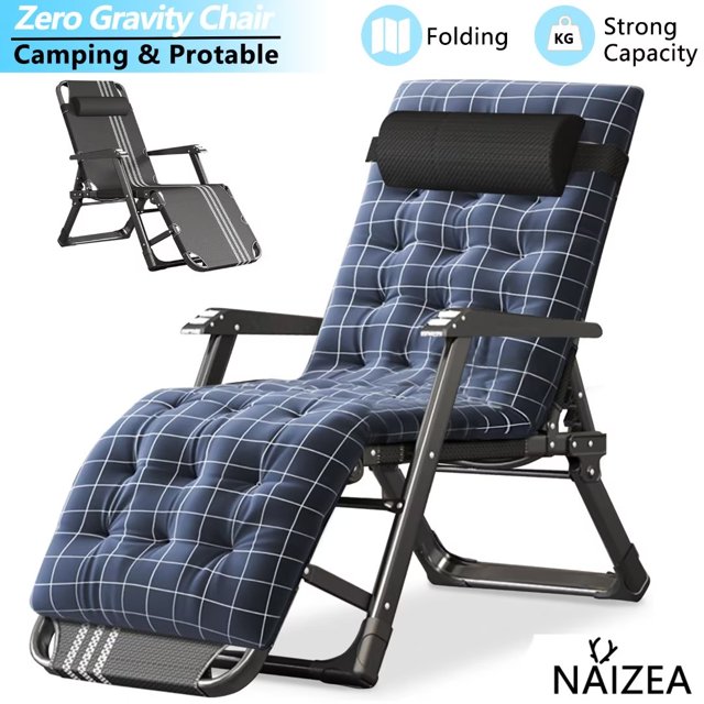 Adjustable Recliner 3 In 1 Foldable Deck Chair Sun Lounge Chair