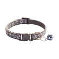 thumbnail image 1 of Adjustable Reflective Cat Collar with Safety Breakaway Buckle and Bell, Paw Print Design for Kittens and Small Dogs, 1 of 7