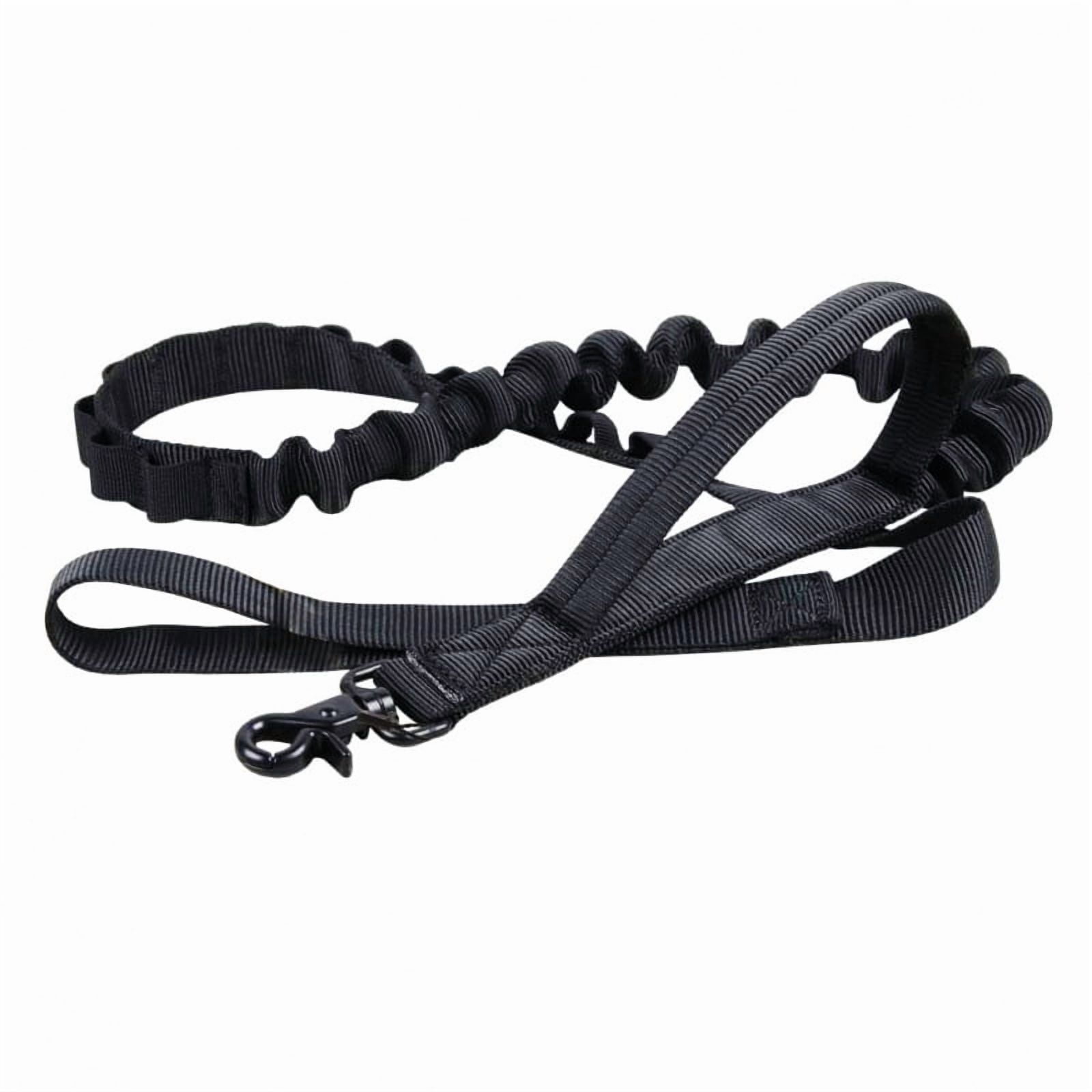 Adjustable Reflective Dog Collar & Leash Set - Nylon Pet Running Traction Rope for Large Dogs, Soft Durable Comfortable Tactical Dog Leash Kit