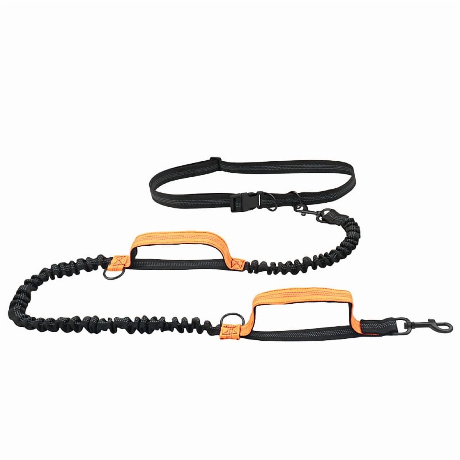 Adjustable Reflective Dog Collar & Leash Set - Nylon Pet Running Traction Rope for Large Dogs, Soft Durable Comfortable Tactical Dog Leash Kit