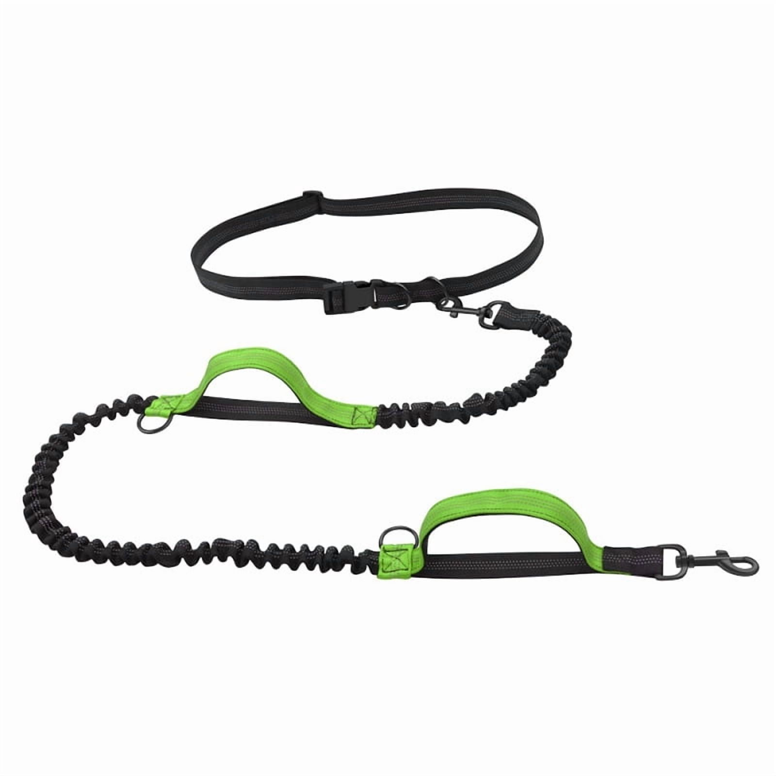 Adjustable Reflective Dog Collar & Leash Set - Nylon Pet Running Traction Rope for Large Dogs, Soft Durable Comfortable Tactical Dog Leash Kit