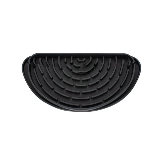 Adjustable Refrigerator Drip Tray Catcher For Ice And Water Dispenser Leaks, Foldable Non-Slip Splash Guard Mat With Raised Edges For Easy Cleanup And Overflow(Black),Ccwuwei