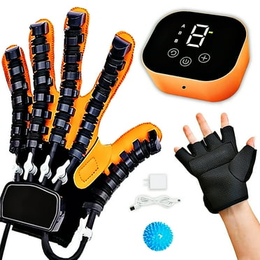 Hand Therapy Equipment,Hand Exercise Ball and Fingerd Strengthener,Adjustable Rehabilitation Robotic Gloves for Stroke Rehab Neuromuscular