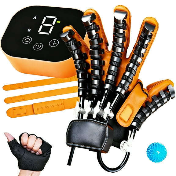 AuraLane Rehabilitation Robot Gloves,Hand Exerciser for Stroke with Neuromuscular Recovery & Stroke Therapy Equipment,Strength Adjustable,1Piece