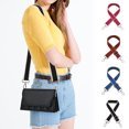 thumbnail image 1 of Adjustable Replacement Crossbody Bag Strap Wide Shoulder Strap with Silver Metal Hardware for Purses Canvas Tote Satchel Handbags 1.5" Width 28"-52" Length, 1 of 4