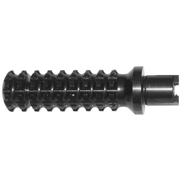 Vortex Replacement Footpegs for Rear Sets, Two-Position Race Grip, Black Aluminum (RSP06AK)
