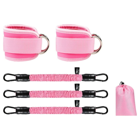 Adjustable Resistance Bands for Legs & Glutes – Versatile Ankle Straps with Elastic Fitness Bands for Home Gym & Outdoor Workouts, Muscle Toning, Rehabilitation & Group Training