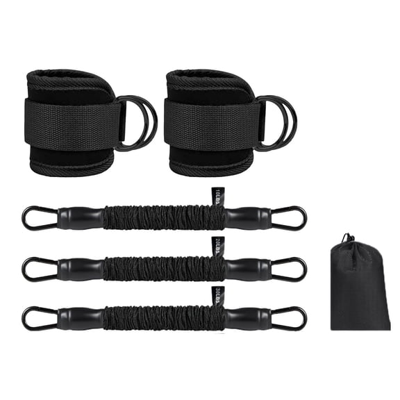 Adjustable Resistance Bands for Legs and Glutes - Ankle Straps for Effective Home Workouts, Leg Press, and Strength Training