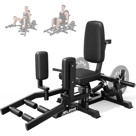 Adjustable Resistance Hip Abductor Machine, Plate Loaded Inner Outer Thigh Adduction Trainer, Home Gym Glute & Leg Strength Workout Equipment