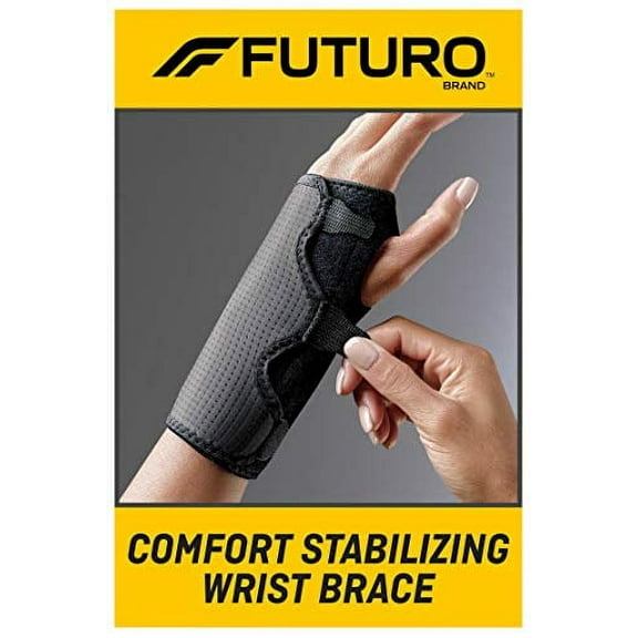 Adjustable Reversible Splint Wrist Brace, Fits Wrists 5 1/2"- 8 1/2", Black | Bundle of 5 Each