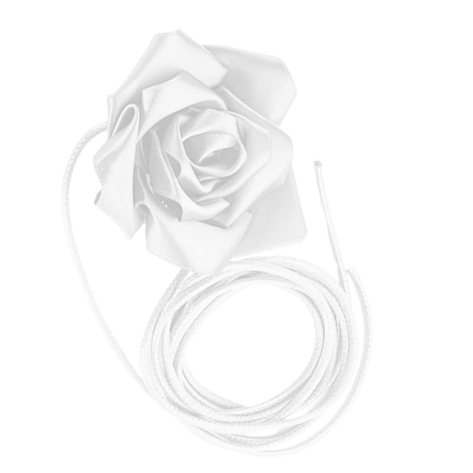 Adjustable Ribbon Waist Belt Decorative Waist Ornament with Rose Floral ...