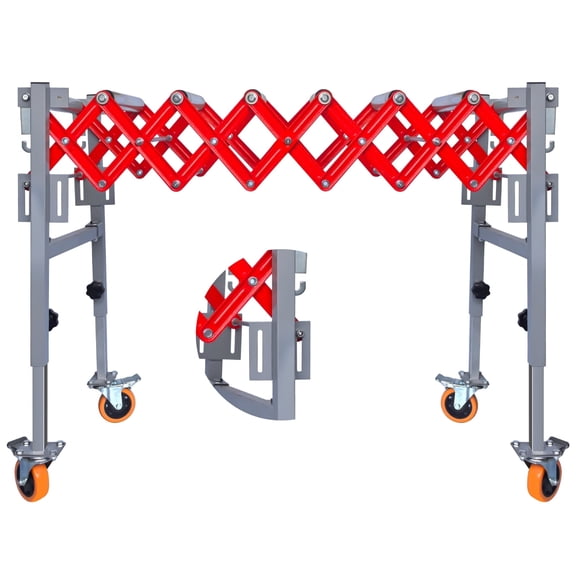 Powered Roller Conveyor, Wear-Resistant Surface, 600lbs Capacity, Low NoiseRollerTable, Workshop Conveyor Belt, for Woodshops, Factories, Distribution Centers