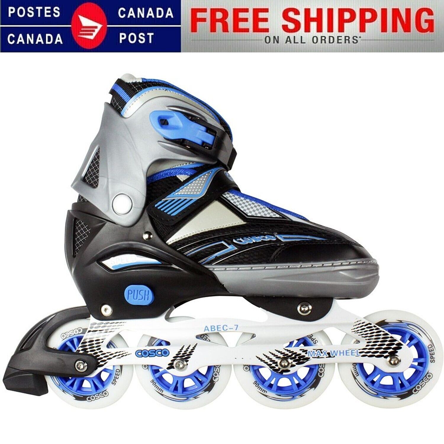 Adjustable Rollerblades, Inline Skates with Flashing Light up Wheels