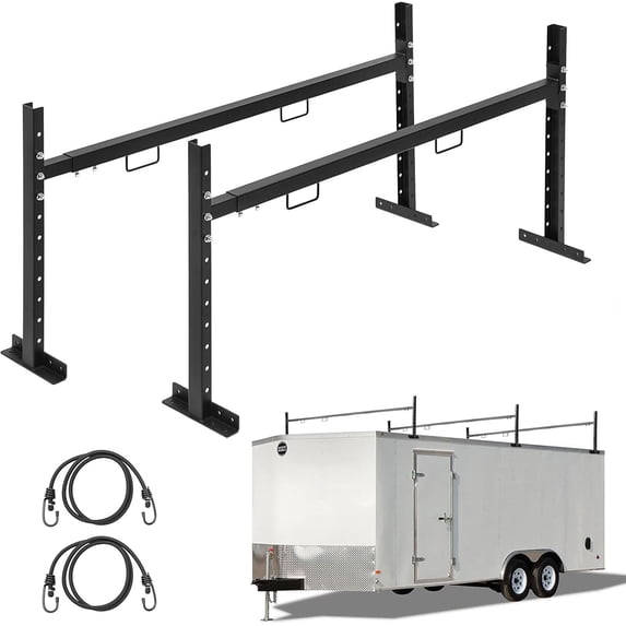 Adjustable Roof Ladder Racks Trailer Ladder Racks Fit for Enclosed Trailers Cargo Vans Trucks Pack