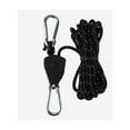 thumbnail image 1 of Adjustable Rope Hanger, Heavy Duty Ratchet Rope Tie down Strap with Reinforced Metal Gear, Ratcheting Pulley System Kayak Straps for Hanging Plants Grow Light and Various Tie-Down Uses, 1 of 2