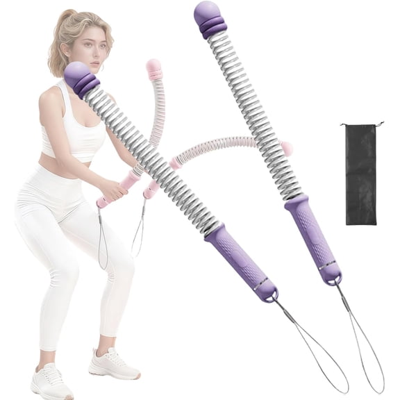Adjustable Ropeless Battle Ropes Trainer, 2pcs Weighted Cordless Battle Ropes, Battles Rope Sticks, Non-Slip and Sweat-Resistant Handle, Suitable for Home and Gym Use, Unisex
