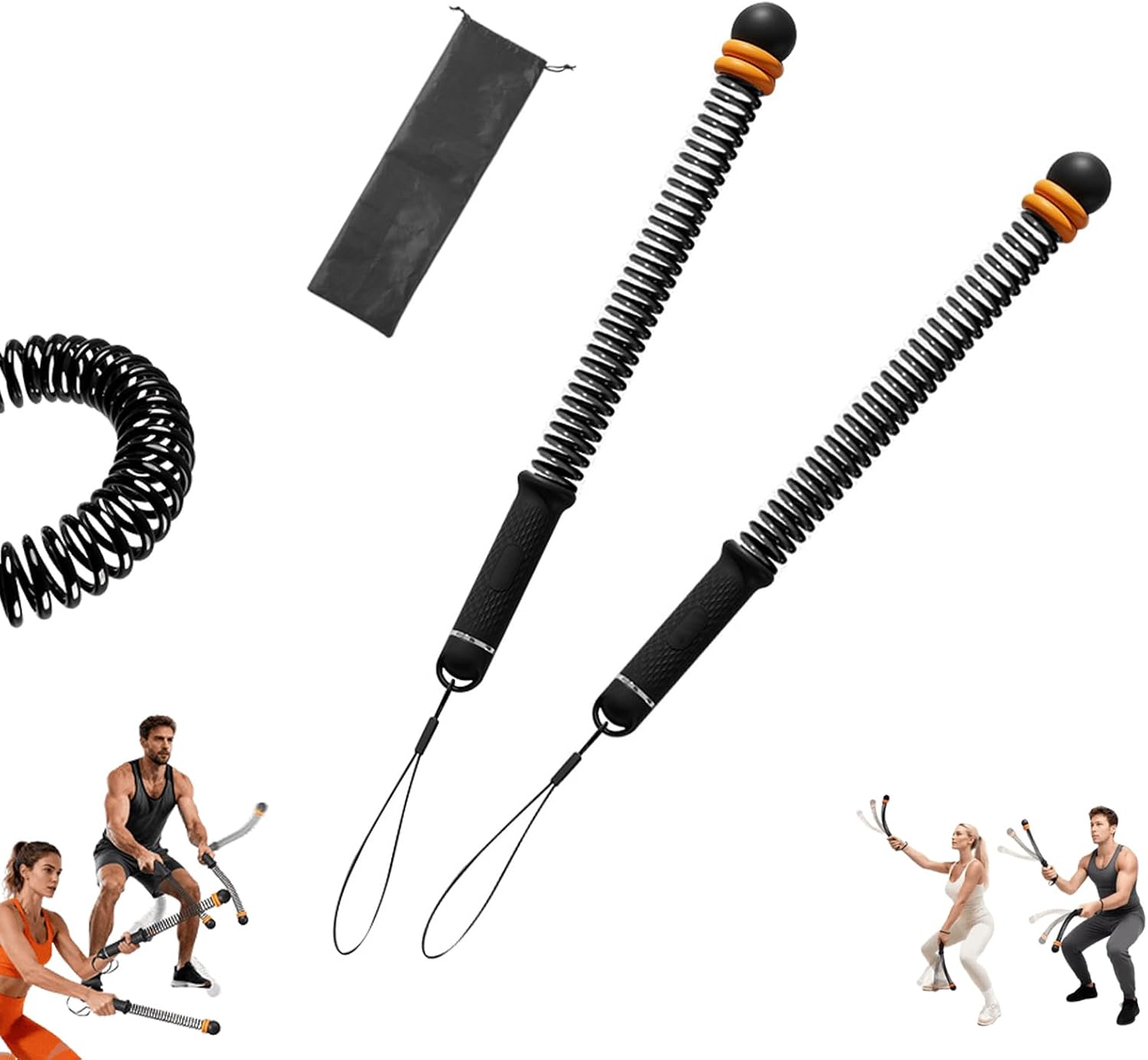 Storage For Battle Ropes Adjustable Ropeless Battle Ropes Training, Heavy Duty Portable Cordless ...