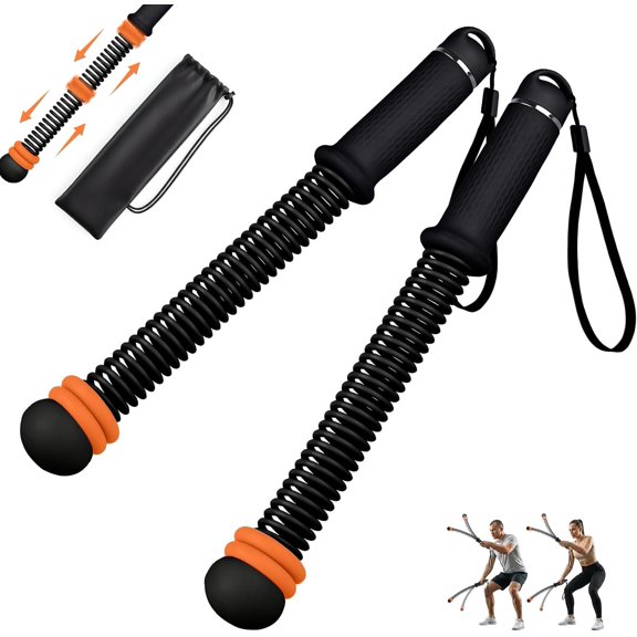 Adjustable Ropeless Ropes for Gym for Men & Women, Portable Cordless Ropes, Quiet Exercise Rope with Variable Resistance, Strength & Low- Cardio for HIIT (Black)