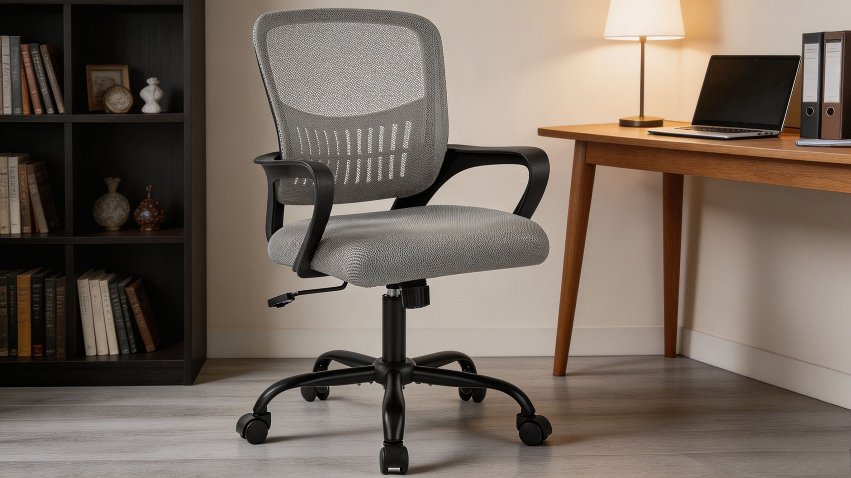 Adjustable Rotating Back Computer Chair with Lumbar Support and Armrests, Height Adjustable, 250 lbs Capacity, Multiple Colors
