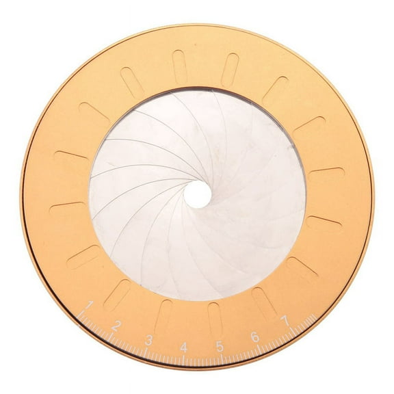 Adjustable Round Drawing Ruler 10mm to 77mm Round Rotatable Compass Ruler Woodworking Tool for Measuring Gauging,1 x circular drawing ruler,Yellow