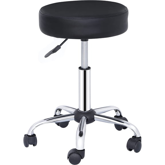 Adjustable Round Rolling Stool with Wheels, Drafting Stool Chair for Salon Spa Tattoo Home Office Medical Massage Work