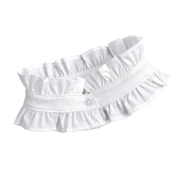 Adjustable Ruffle Collar Accessory Lace Trim Layered Design