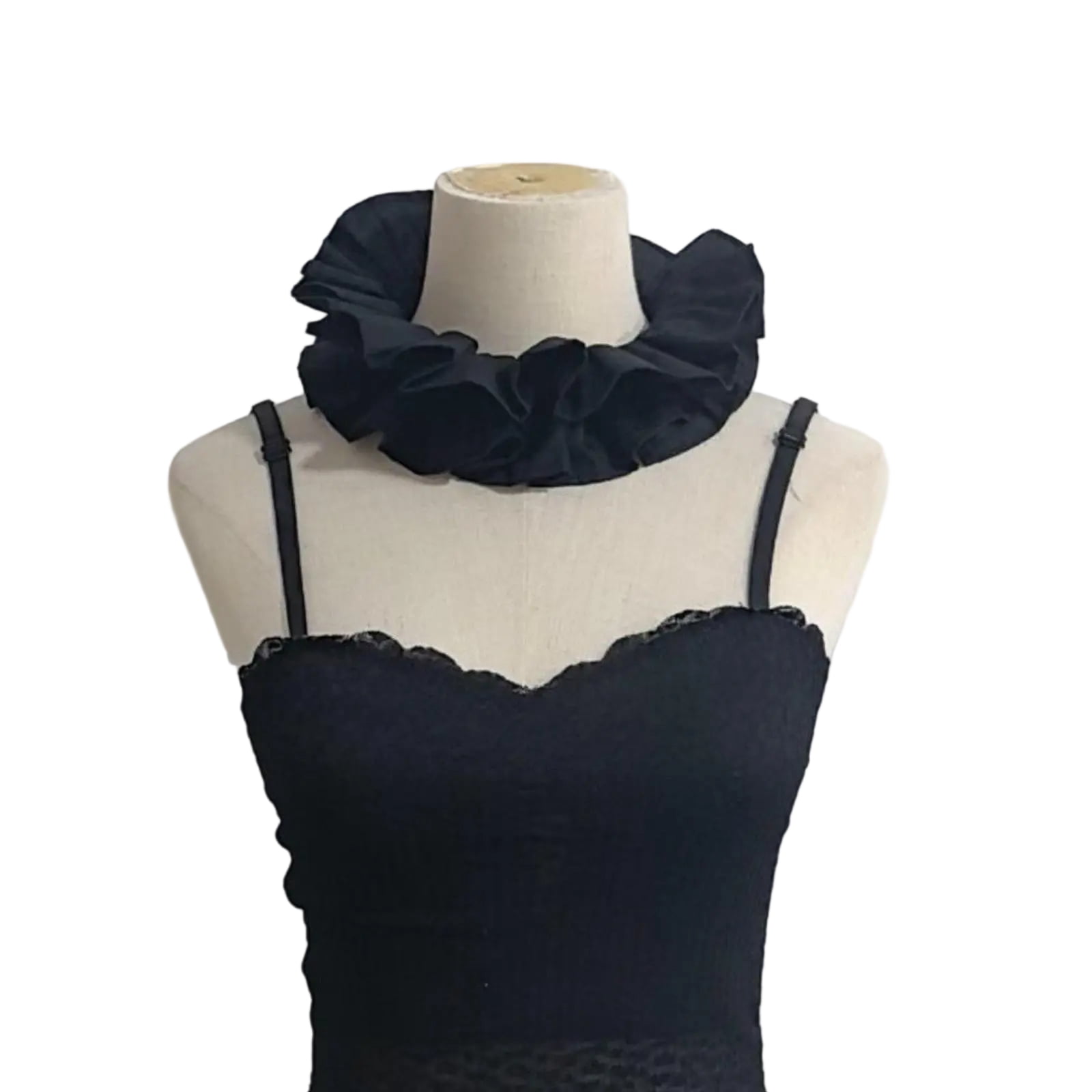 Neck Standing Ruff Adjustable Ruffled Collar Elegant Detachable Ruff Collar Neck Wrap ...