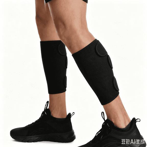 Adjustable SBR Calf Support Brace for Men & Women, Footless Lower Leg Compression Wrap for Shin Splints, Calf Strain, Muscle Soreness, Injury Recovery & Long Standing