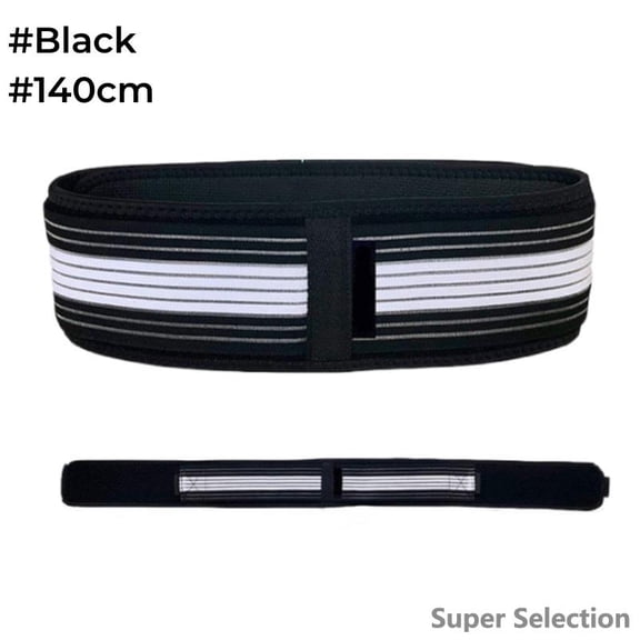 Adjustable SI Joint Support Belt, Sacroiliac Hip Brace For Lower Back & Sciatica Pain Relief, Pelvic Stabilizer For Postpartum, Men And Women, Unisex Compression Belt,L,Black-140cm