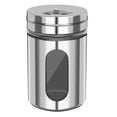 thumbnail image 1 of Adjustable Salt And Pepper Shakers Set, Stainless Steel Glass Spice Dispensers with Pour Holes for Coarse Sugar And Herbs, Home Kitchen Seasoning Storage Containers, 1X Seasoning Jar, 1 of 7