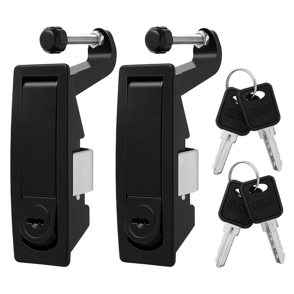 Set of 2 Adjustable Compression Latches with Sealed Design for Car Doors, Cabinets, and Secure Hardware Closures