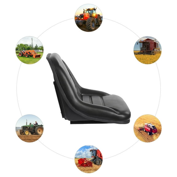 Adjustable Seat Dozer with Ergonomic Backrest, Comfortable Polyethylene Foam Seat, Easy to Install, Durable, Ideal for Forklifts