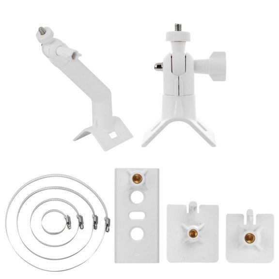 Adjustable Security Camera Mount Bracket With Multiple Angled Rotation Heavy Duty Stainless Steel Base For Solar Cameras