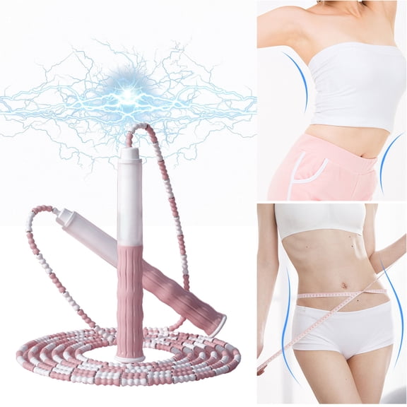 Adjustable Segmented Bamboo Jump Rope, Durable Segmented Design for Smooth Skipping, Ideal for Fitness, Workout & Daily Exercise, Suitable for Home, Gym, Indoor & Outdoor Training, 9.19ft, Pink