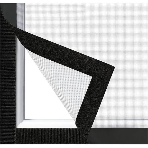 Adjustable Self-Adhesive DIY Window Screen, Cut-to-Size Mesh max 47x73