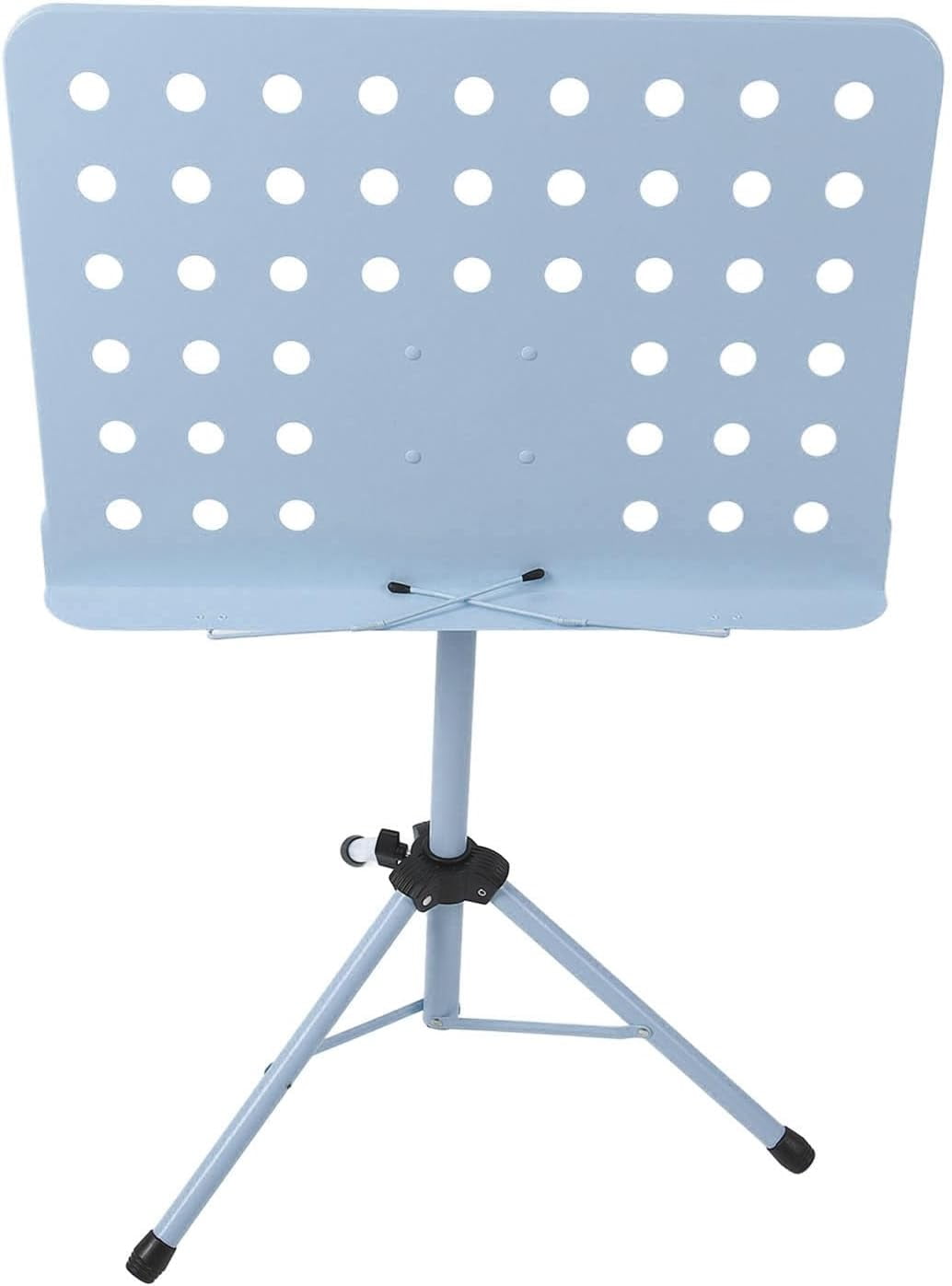 Adjustable Sheet Music Stand, Multifunctional ABS And Metal Folding Lifting Music Book Stand for Guitar Violin (Blue)