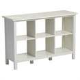 thumbnail image 1 of Adjustable Shelf 6-Cube Bookcase Storage Unit Sideboard in White, 1 of 3