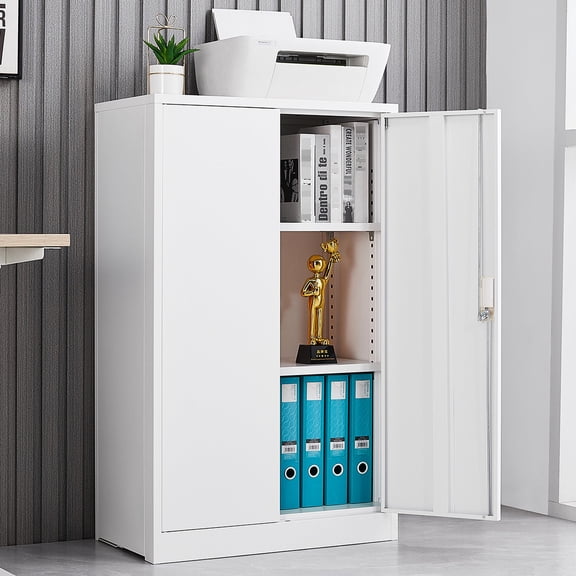 Adjustable Shelf Metal Storage Locker / Foldable for Easy Transport and Storage