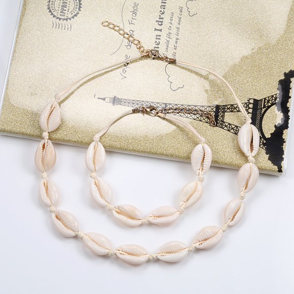 Adjustable Shell Braceletnecklace Braiding Suit
