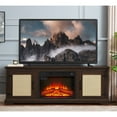 thumbnail image 1 of Adjustable Shelves & 6 Cable Cutouts - Realistic Fireplace with Remote - Home TV Setup - Easy Cable Management, 1 of 6