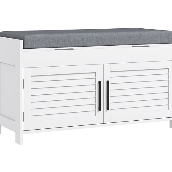 Adjustable Shelves & Hidden Compartments Shoe Organizer / Comfortable Seating in Bedroom